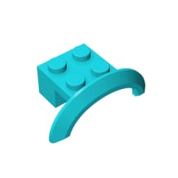 Gobricks 10Pcs MOC Parts 98282 28579 Wheel Arch Mudguard 4 x 2 1/2 x 1 Compatible Bricks Assmble Building Blocks Particle Toy