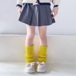 Autumn Solid Color Leg Warmers Middle Tube Socks Knitted Y2K Lolita Style Mid-Calf Socks for Children Girl