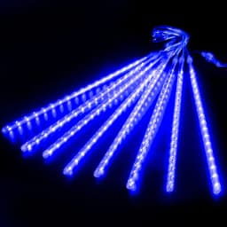 Connectable 50CM LED Icicle Fairy String Lights Outdoor Garland Christmas Meteor Shower Holiday Light for Garden Courtyard Decor