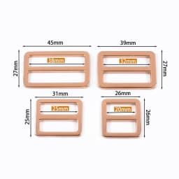 5Pcs 20-38mm Metal Ring Buckle Tri-Glide Slider Clasp Webbing Bag Strap Adjust Hooks Dog Leash Loops DIY Hardware Accessories