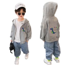 Dabbing Astronaut Jacket Boys Cotton Zipper Hooded Thin Coat Sports Spring Autumn Casual Cardigan Outerwear