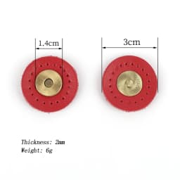5Sets/lot Bag Magic Buttons Genuine Leather Bag Round Buckle Handmade Wallet Card Pack Buckles for DIY Handbag Accessories