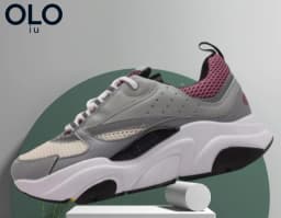 Black Iridescent Reflective Mesh Dad Shoes Thick Sole Shock Absorb Night Glow Casual Sneakers Unisex