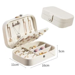Newly Unique Blue Romantic Box PU Storage Bracelet Jewelry Box Wholesale Creative Portable Travel Storage Box Earrings Ring