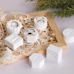 Gypsum white ring display stand, jewelry ring holder, earring storage organizer, creative jewellery,photography props