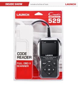 LAUNCH CR529 OBD2 Scanner Automotive Diagnostic Tool Car OBDII Code Reader Fault Code Read Scan DIY Code Reader Creader