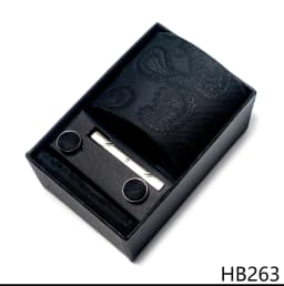 High Grade Holiday Gift Box Brand 8 cm Blue Paisley Tie Handkerchief Cufflink Set Men Necktie Clothing Accessories Birthday Gift