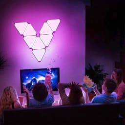 TuYa WIFI Bluetooth 5V USB Triangle Lamps Quantum Atmosphere LED Night Light For Game Bedroom Decoration Creative Wall Lamps