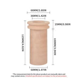 Ceramic Crucible 1KG 2KG 3KG High Temperature Melting Pot for Copper Aluminum Brass Bronze Electric Melting Furnace Casting