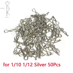 50Pcs 1/5 1/6 1/7 1/8 1/8 1/12 1/16 1/14 RC Cars Shell Body Clips Pins R Buckles Fixed for TRAXXAS SCX10 RC Car Parts