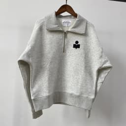 New style jacket for niche women, plush semi high neck zipper, loose fleece, pure cotton sweater