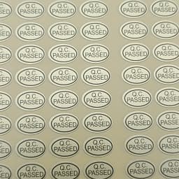 Size 9x13mm Oval QC PASSED Stickers  Inspection Qualified QC PASSED Label Quality Control Passed Sticker Label 2700pcs/pack