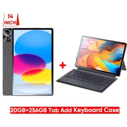 Giant Screen Lightly 14 inch Global Firmware Android 15 Phone Call Tablet PC 20GB 512GB BT5.0 5G WiFi GPS Google Play Tabs Pads