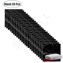 10-50Pcs PVC Marble Wall Stickers Self-Adhesive Thickened Tile Sticker Bathroom Waterproof Floor Sticker Kitchen Home Decoration