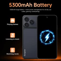 SURGAZE Global Version i17Promax Smartphone 5G Android 5300mAH 12GB RAM 512GB ROM 6.6Inch 24+48MP 5G Network Mobile Phone