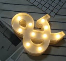 Decorative Letters Alphabet Letter LED Lights Luminous Number Lamp Night Light Wedding Proposal Party Baby Bedroom Decoration