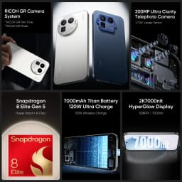 realme GT 8 Pro 5G European Version Snapdragon 8 Elite Gen 5 CPU 200MP Ultra Clarity Telephoto Camera 7000mAh Battery 120W Charger