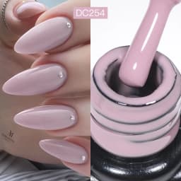 Mtssii 7ml Glitter Rubber Base Gel Polish Gold Sequins Pink White Base Gel Top Coat Soak Off UV LED Nail Art Varnish Manicure