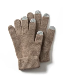 Men 100% Cashmere Knitted Gloves Touchscreen Autumn Winter Holiday Gloves Warm Wrist Length Classic Male Mittens