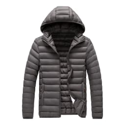 New hooded Lightweight Down Jacket for Men Slim Fit Solid Color Korean Style parkas Trendy Mens Cold-resistant Stylish men Coats