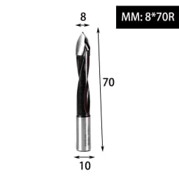 1pc Tungsten Carbide Alloy Gang Drill Bit Woodworking Through Hole Drill CNC Router Bit Resistant Dia.5-10mm Hole Making