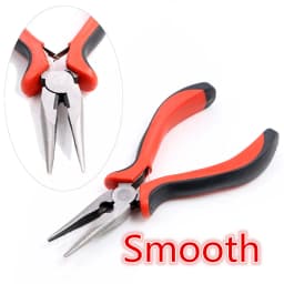 1 Piece Multi-function Stainless Steel Split Ring Opener Needle Nose Pliers Jewelry Making Hand Tool Black Red