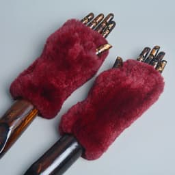 Lady Winter 100% Natural Real Rex Rabbit Fur Glove Women Soft Rex Rabbit Fur Glove Foashion Warm Knitted Genuine Fur Gloves