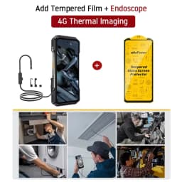 Ulefone Armor 27T + Rugged Phone Thermal Imager 12GB+256GB 10600mAh 6.78'' Android 14 Helio G99 Night Vision 4G NFC Smartphone
