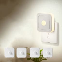 4pcs Modern LED Night Lights Plug Into Wall, Motion Sensor Night Light Plug In Corridor, Bedroom, Staircase, Kitchen, Bathroom