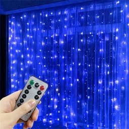 USB Remote LED Curtain Lights 8 Modes for Wedding Garden Party Bedroom Wall Window Home Decor Eid Decor LED Garland Lamp