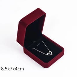 Wine Red Jewelry Packaging Necklace Packaging Organizer Ring Box Bulk Gift Box Earring Holder Gift Box Necklace Organizer 2025