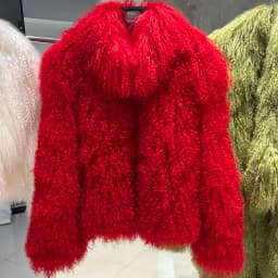 YOLOAgain High Collar Real Mongolia Sheep Fur Jacket For Women 2025 Winter Coats Outerwear