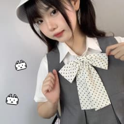 Sweet Style Uniform JK Bow Tie Women's Polka Dot Colorful Necktie for Shirts Lolita School Dress Wedding Party Bowknot Collar