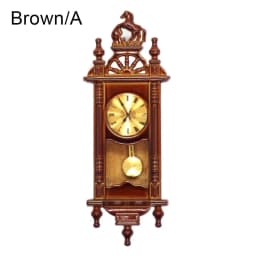 1pc 1:12 Dollhouse Miniature Wall Clock Play Doll House Miniaturas Home Decor Accessories Toy Pretend Play Furniture Toy