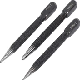 3pcs High-carbon Steel Center Punch Set, Non-Slip Center Pin Punch Used For Drilling Of Alloy Steel Metal Wood,1.5/ 2 /3mm