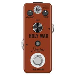 Rowin Heavy Metal Distortion Guitar Effect Pedal with 80s or 90s Metal Sounds Crazy Metal Sounds and Earphone Useable Output