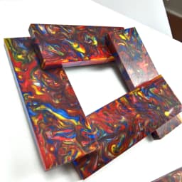 2pcs Red Mixed Resin Material for DIY Knife Handle Making Material Compound Resin Material Slingshot Handle Material 120x40x8mm