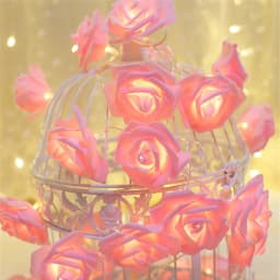 Rose Flower LED String Lights USB/AA Battery Powered Fairy Lighting for Wedding Home Party Birthday Festival Decorations