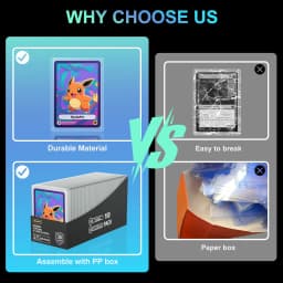 Trading Card TopLoaders 3"X4" Hard Plastic Protectors Optional UV Protection 100 Top Loaders + 100 Inner Card Sleeves + 1 PP Box