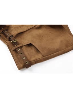 Women's Brown Y2k Micro Suede Shorts 2000s Vintage Harajuku Hot Shorts Aesthetic Oversize High Waist Mini Booty Short Pants 2025