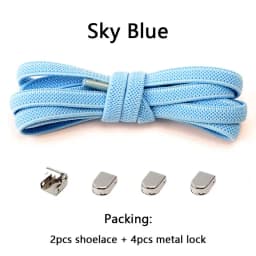 No tie Shoe laces Elastic laces Sneakers Flat Shoelaces without ties Quick Shoelace for Shoes Kids Adult One Size fits All Shoes