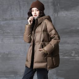 Janveny Women's Winter 90% Duck Down Jacket Hooded Autumn Thick Warm Puffer Coat Windbreasker A-lined Female Fashion Parkas