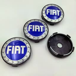 4pcs 60mm fiat logo Car Wheel Center Cap Hub Covers Badge Styling Accessories Silver Or Black Compatible with FIAT