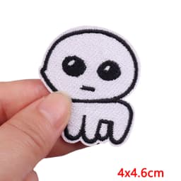 Animal Cat Possum Fox Patch Cartoon Embroidery Patch Iron On Patches For Clothing Thermoadhesive Patches On Clothes Sewing Badge
