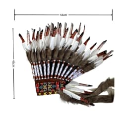 American Chief Indian Native Feather Headdress Decoration Prop for Celebrations Carnivals Themed Party Dance Show Halloween