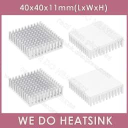 WE DO HEATSINK 40x40x11mm Without or With Thermal Pad 3D Printer Parts Black Aluminum Heatsink for Nema17 42 Stepper Motor