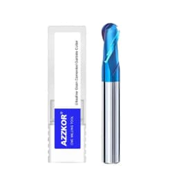 AZZKOR HRC50/55/70 2-Flute R0.5-R6.0mm CNC Machine Machining Milling Cutter Carbide Ball End Mills For Steel/Aluminum Processing