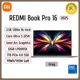 Xiaomi REDMI Book Pro 16 Laptop Ultra 7 Ultra 5 X7 Intel Arc Graphics 32GB LPDDR5X 1T SSD 16-inch 165Hz 3.1K /3.2K Screen