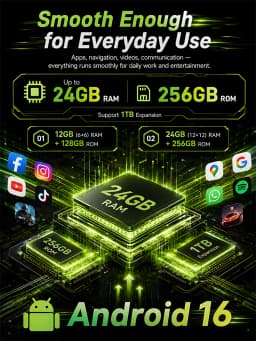 Rugged Smartphone Android 16 Cubot KingKong ES 5, Up to 24GB RAM(12+12GB), 256GB ROM, 6.88" 120Hz Screen, 7000mAh Mega Battery