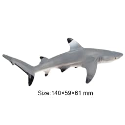 Toymany Simulation Blacktip Reef Shark Ocean Animal Model Toy Mini Figures Dolls Action Figurines Toys for Children Gift
